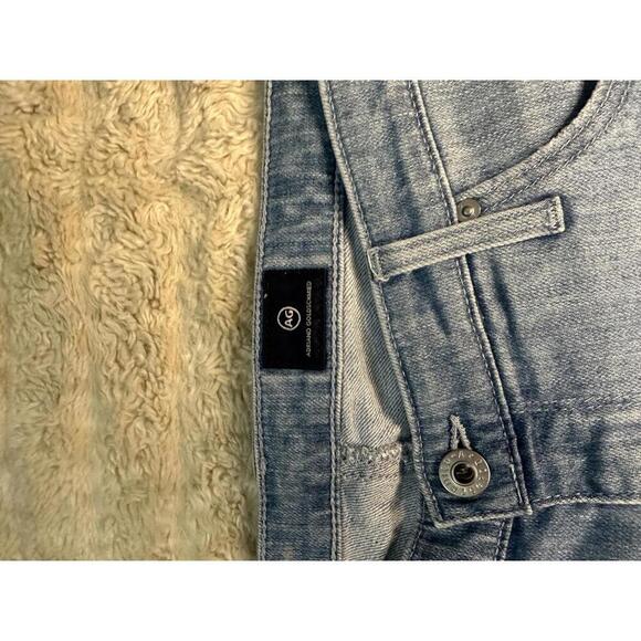 AG Adriano Goldschmeid Stevie Slim light wash distressed capri jeans Size 31 - Picture 7 of 10